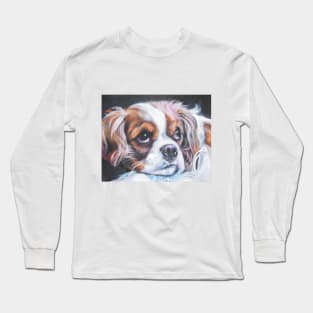 cavalier king charles spaniel fine art painting Long Sleeve T-Shirt